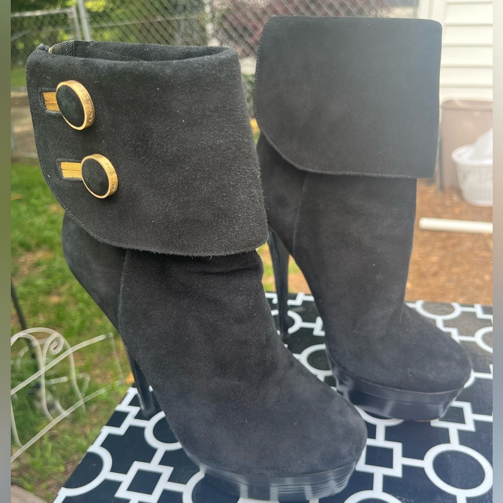 Rachel Zoe, black stiletto ankle boots Sz 7